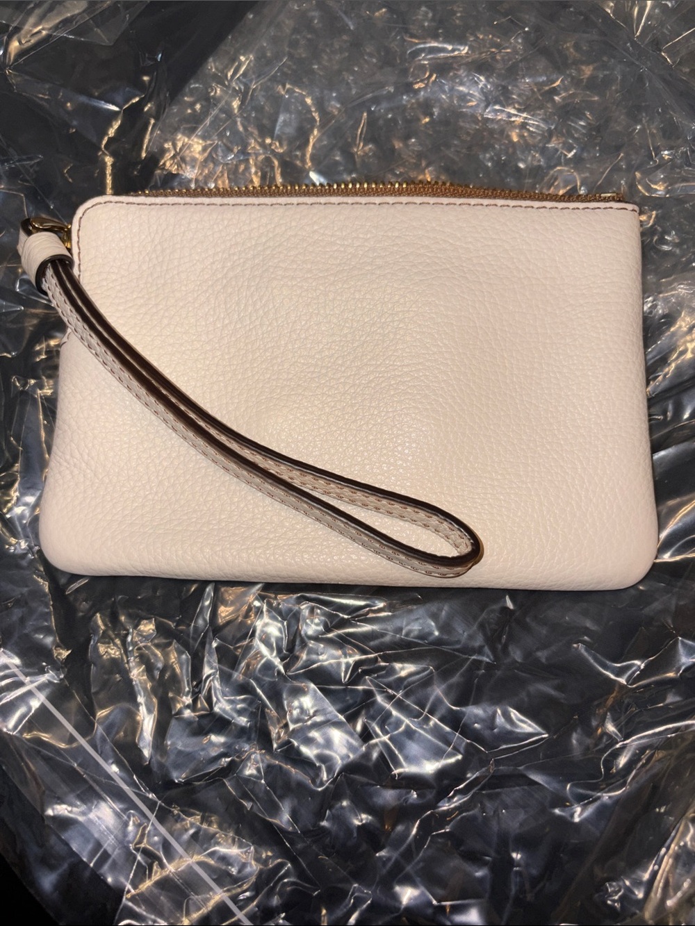 Coach White Leather Wristlet with Rainbow Logo EUC - Picture 4 of 7